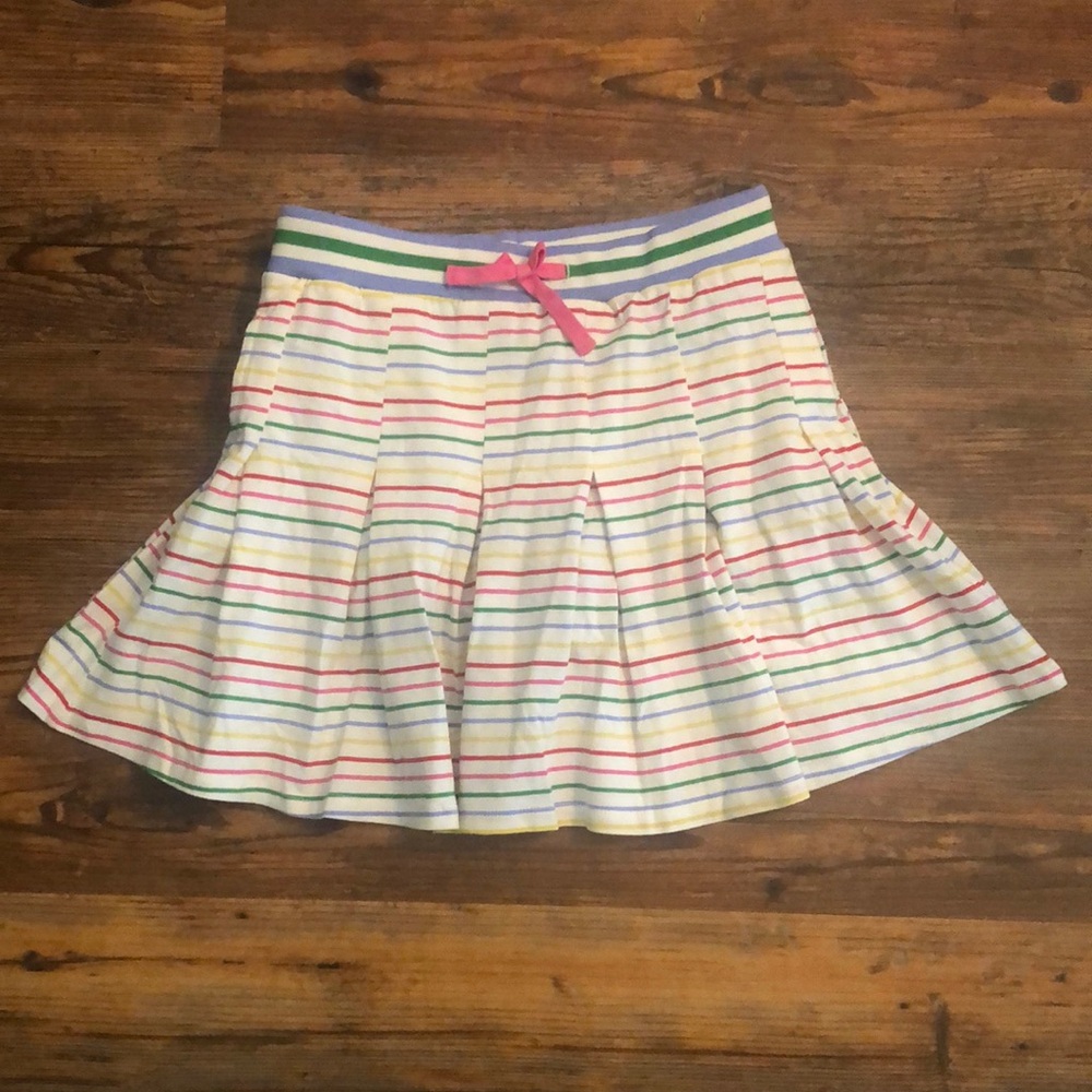 NWT Mini Boden Multi Color Pleated Skirt Built in Shorts